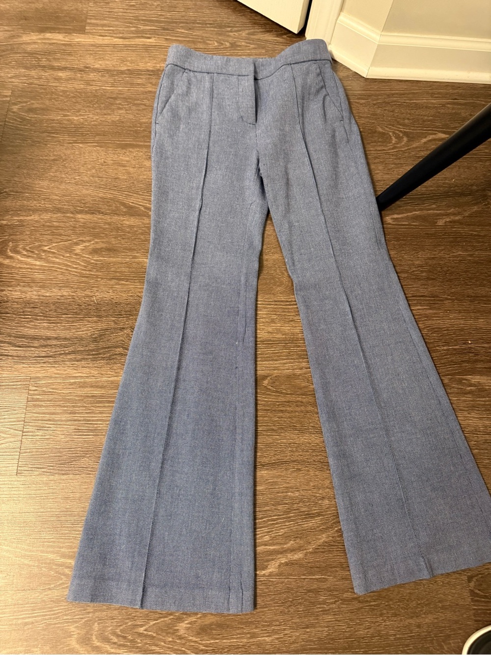 Women's Tailored Flare Pants in Heather Blue Loft